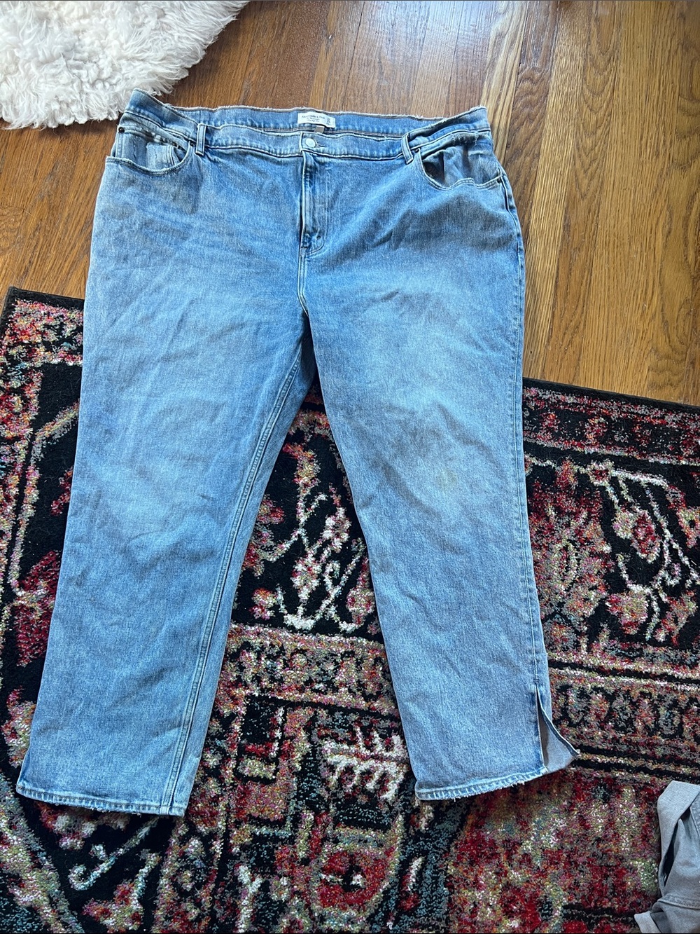 Abercrombie & Fitch Light Blue Straight Leg Jeans